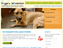 Tablet Screenshot of doggieswonderland.com
